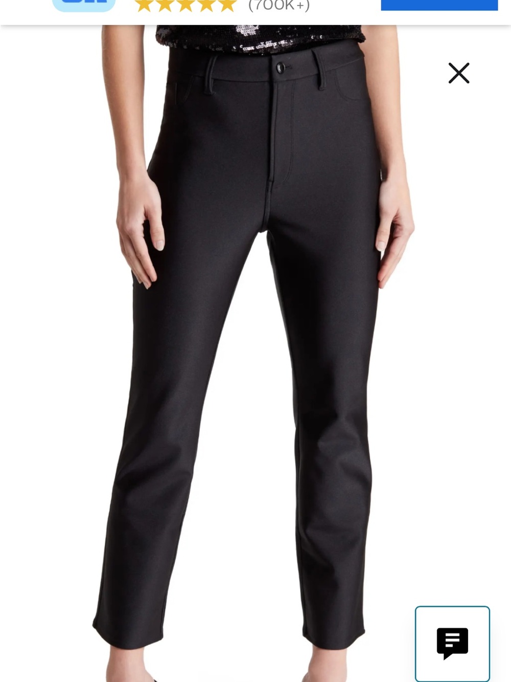 Good American Compression shine straight pants